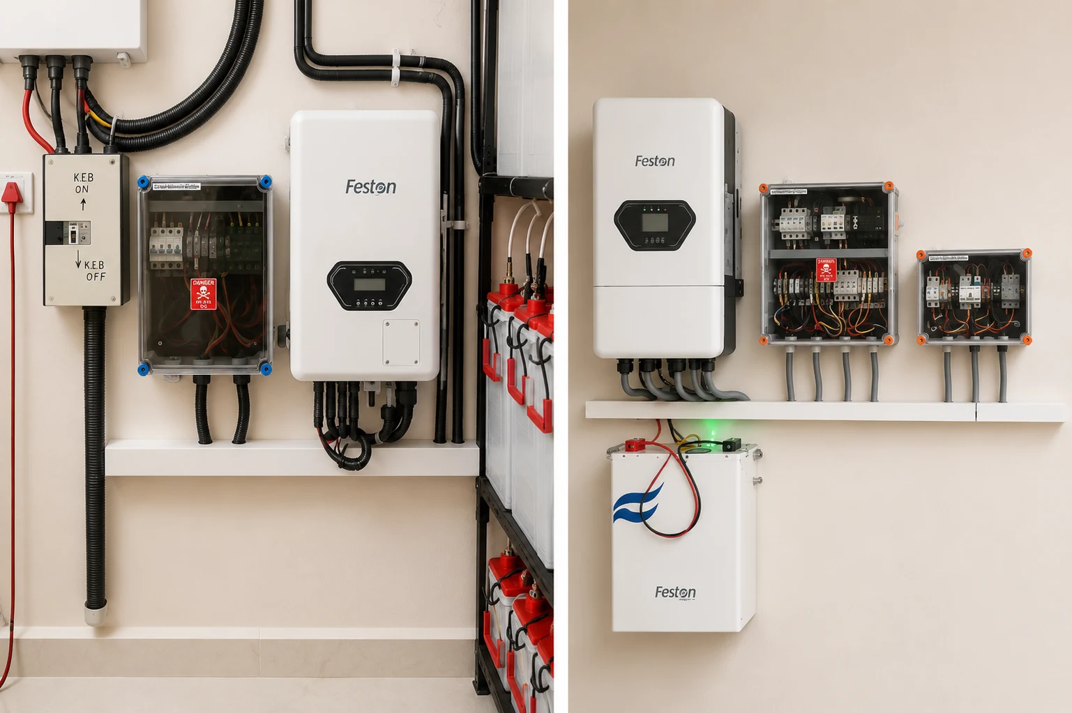 Industrial Solar Power Conditioning Setup