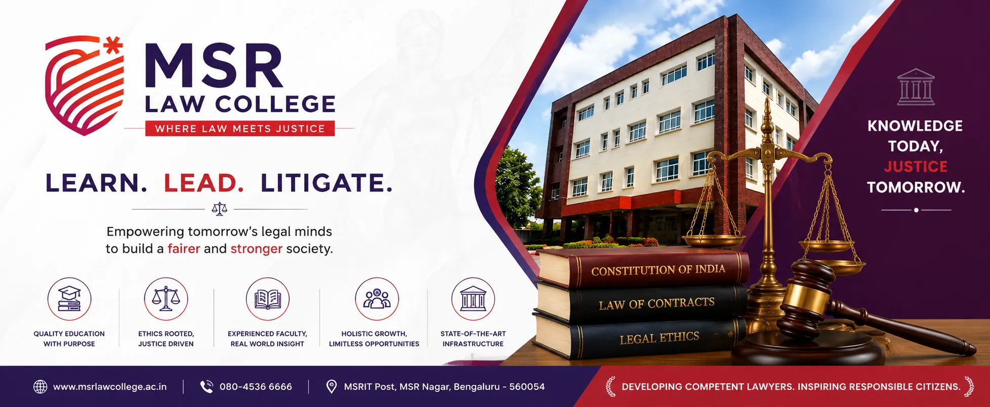 Ramaiah College of Law Banner 1