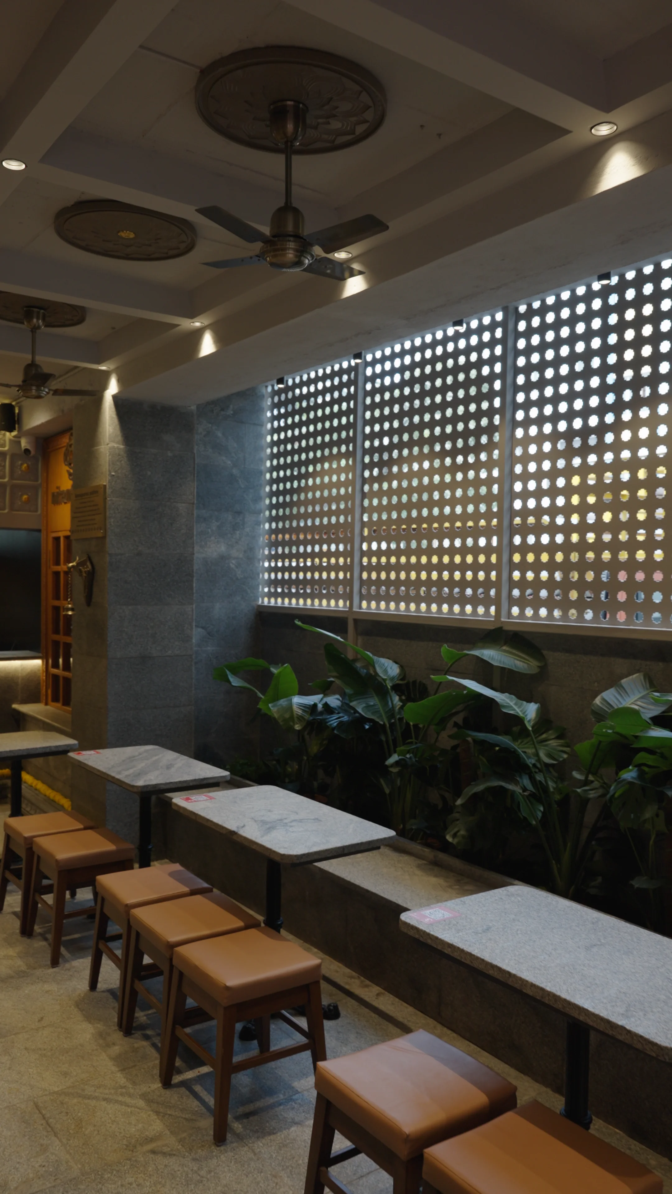 Nirantharam Dining Corner with Vintage Fan